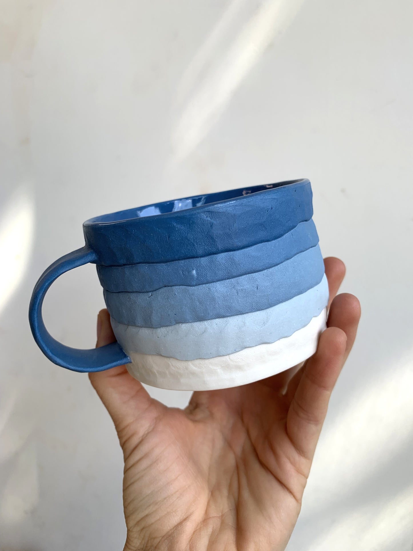 Blue Coiled Mug