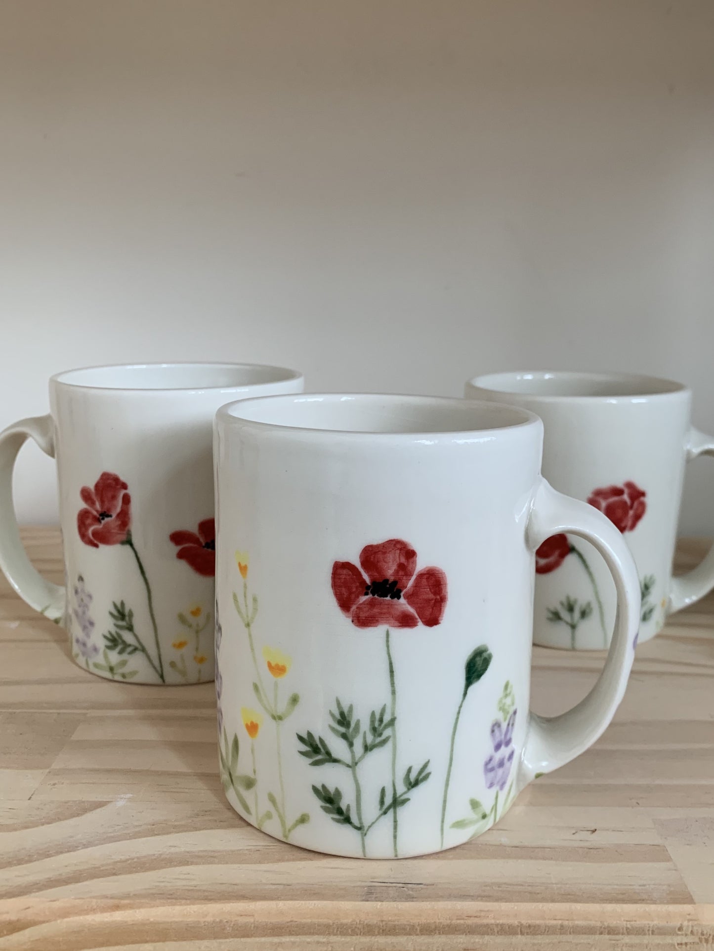 Wildflower Watercolor Mugs