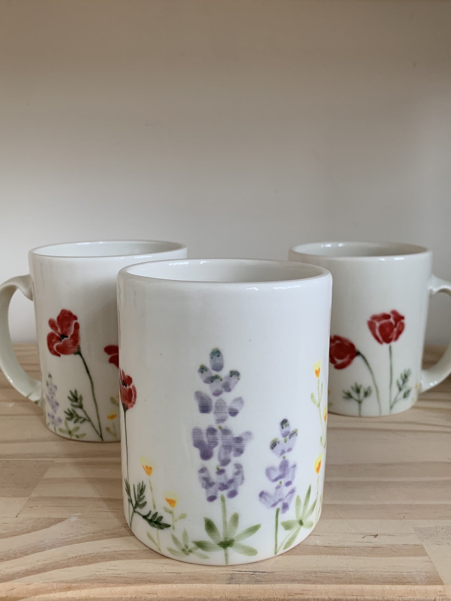 Wildflower Watercolor Mugs
