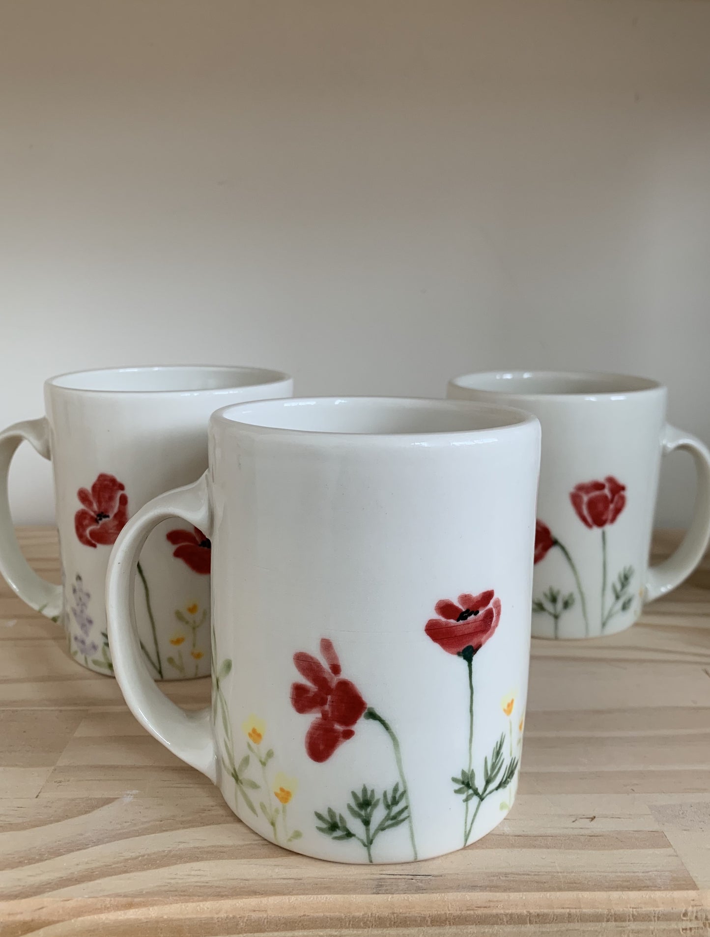 Wildflower Watercolor Mugs