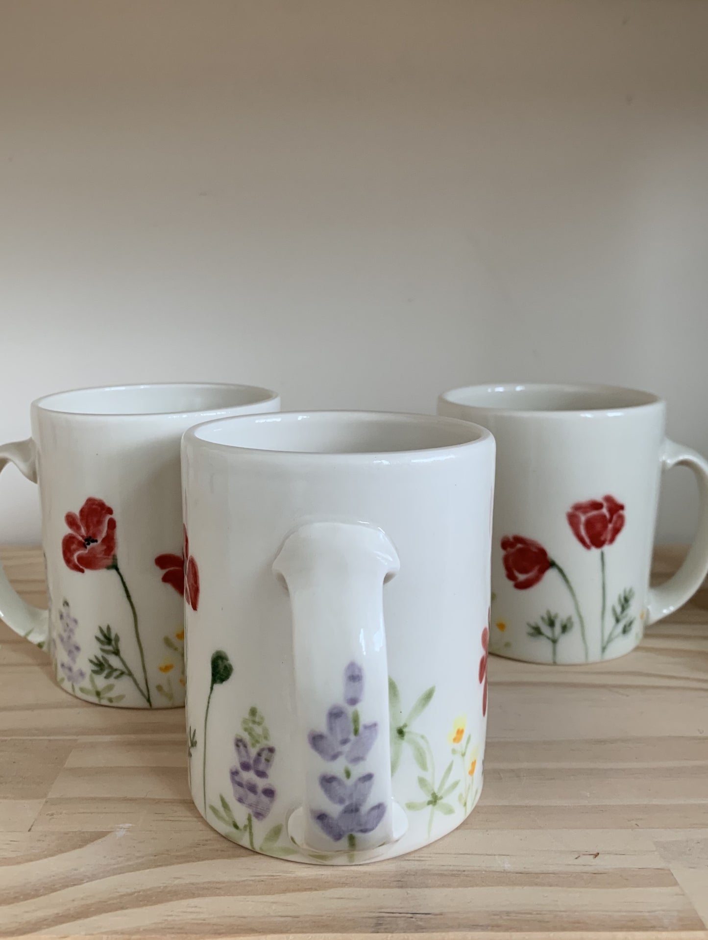 Wildflower Watercolor Mugs