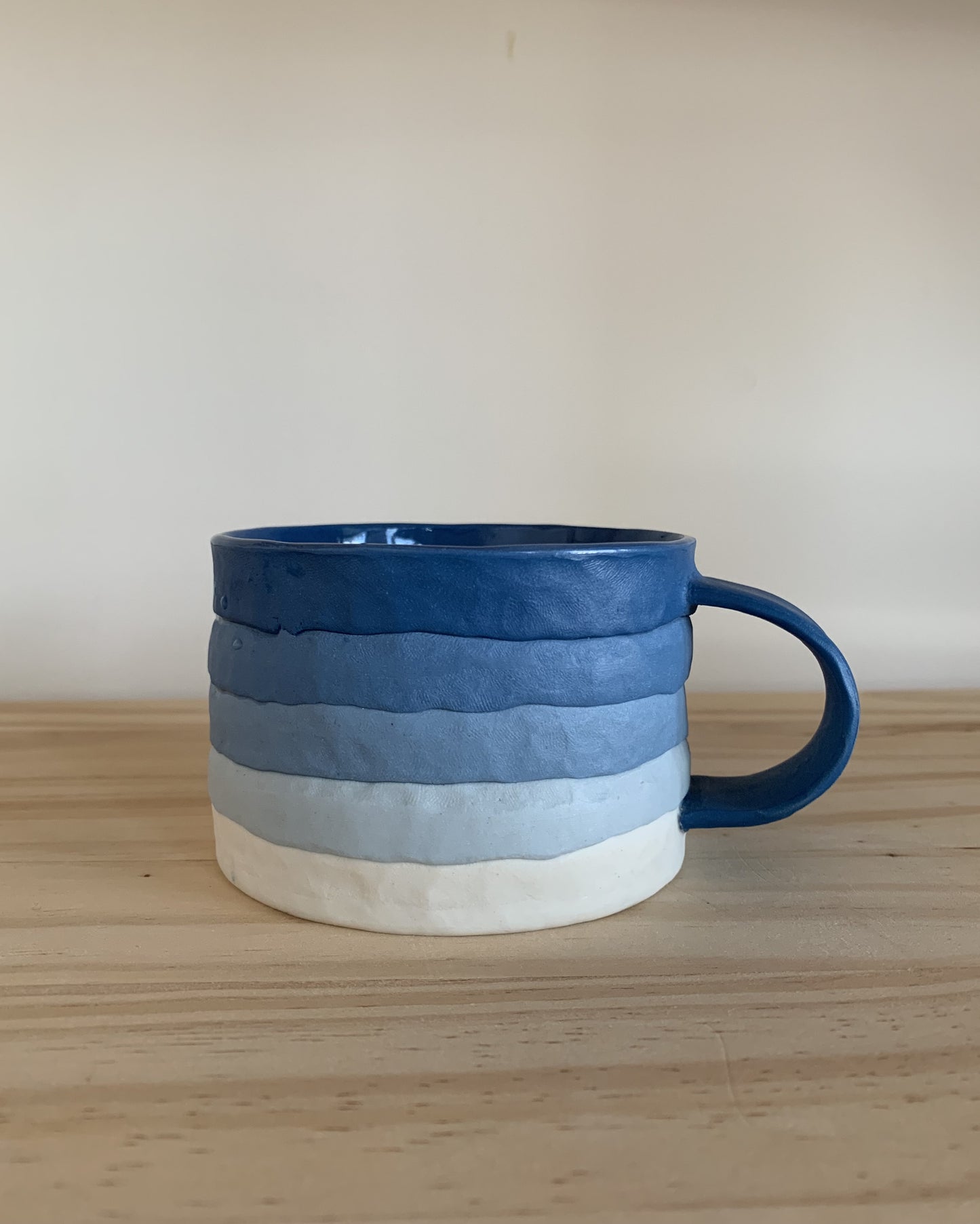 Blue Coiled Mug