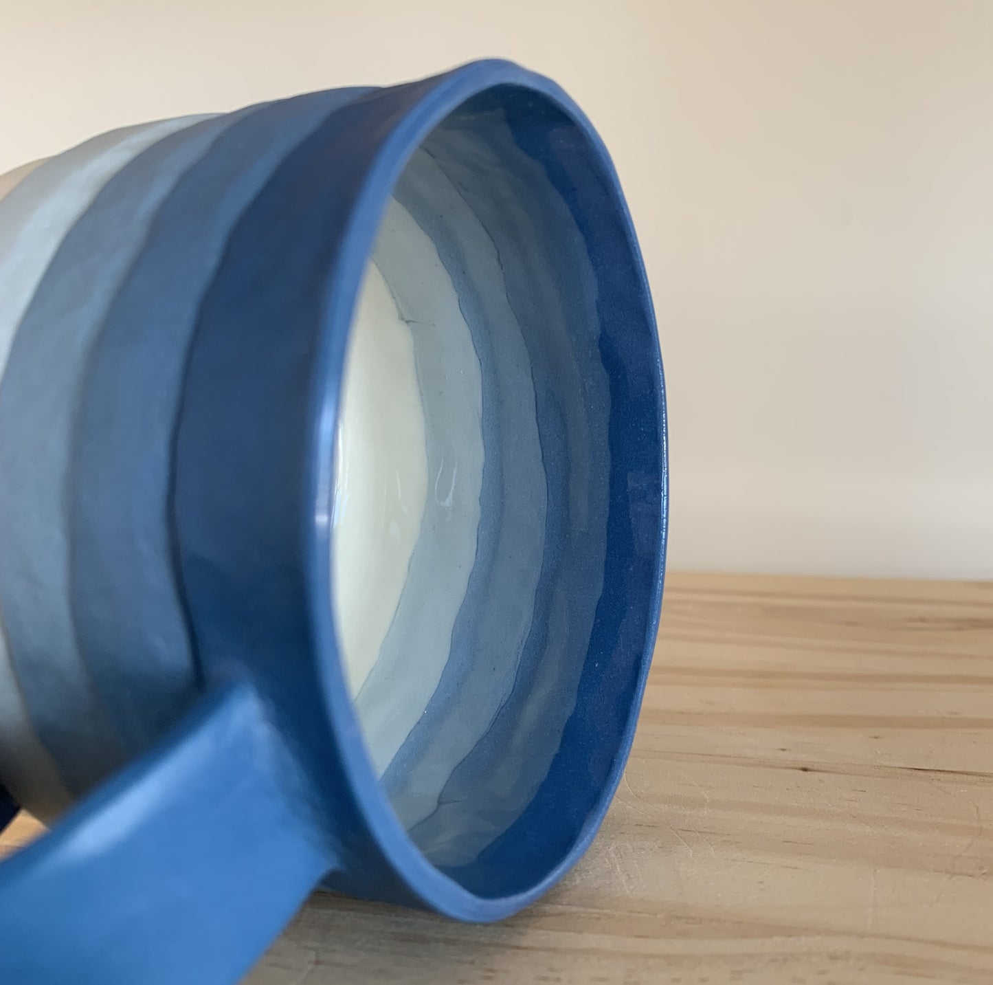 Blue Coiled Mug