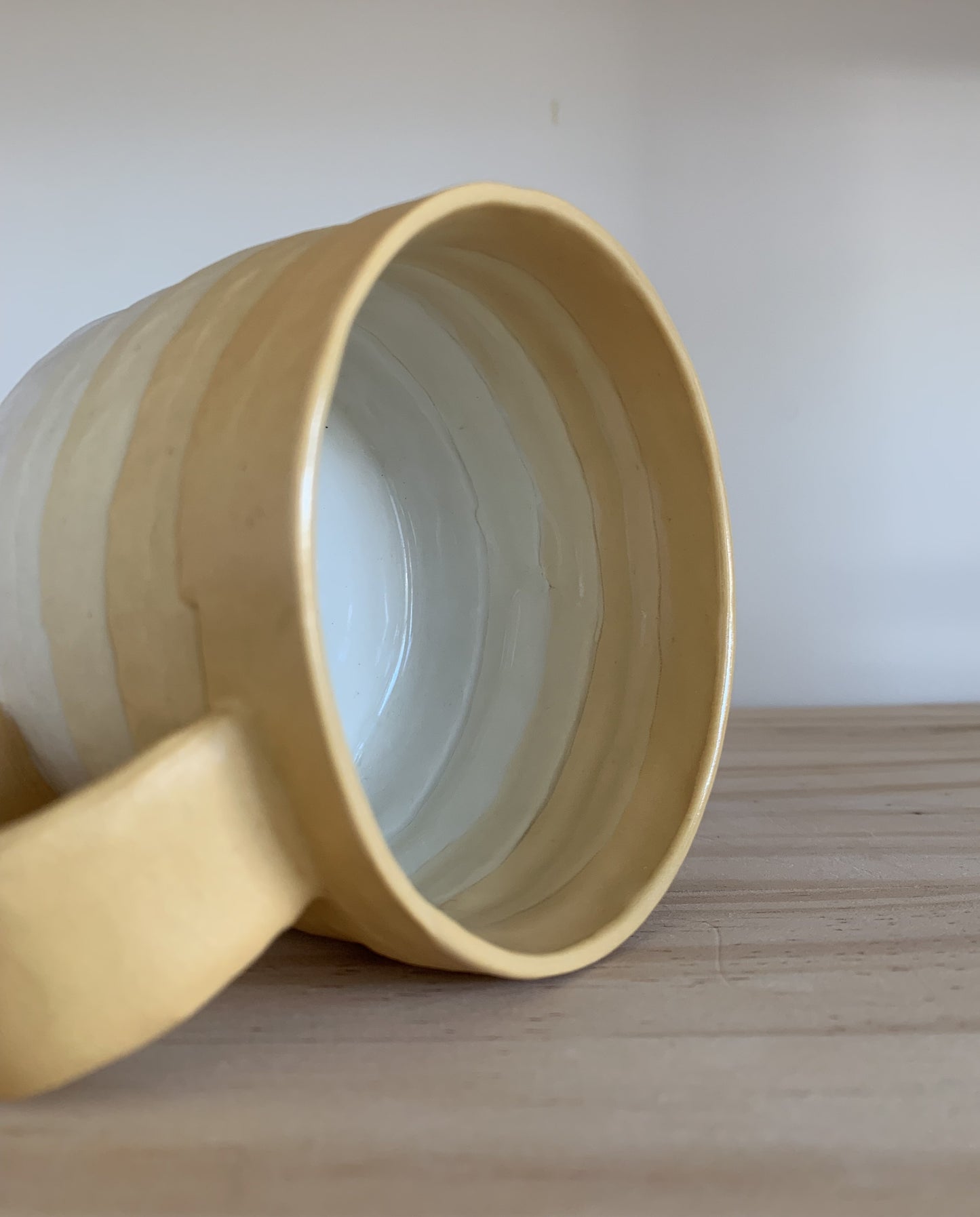 Yellow Coiled Mug