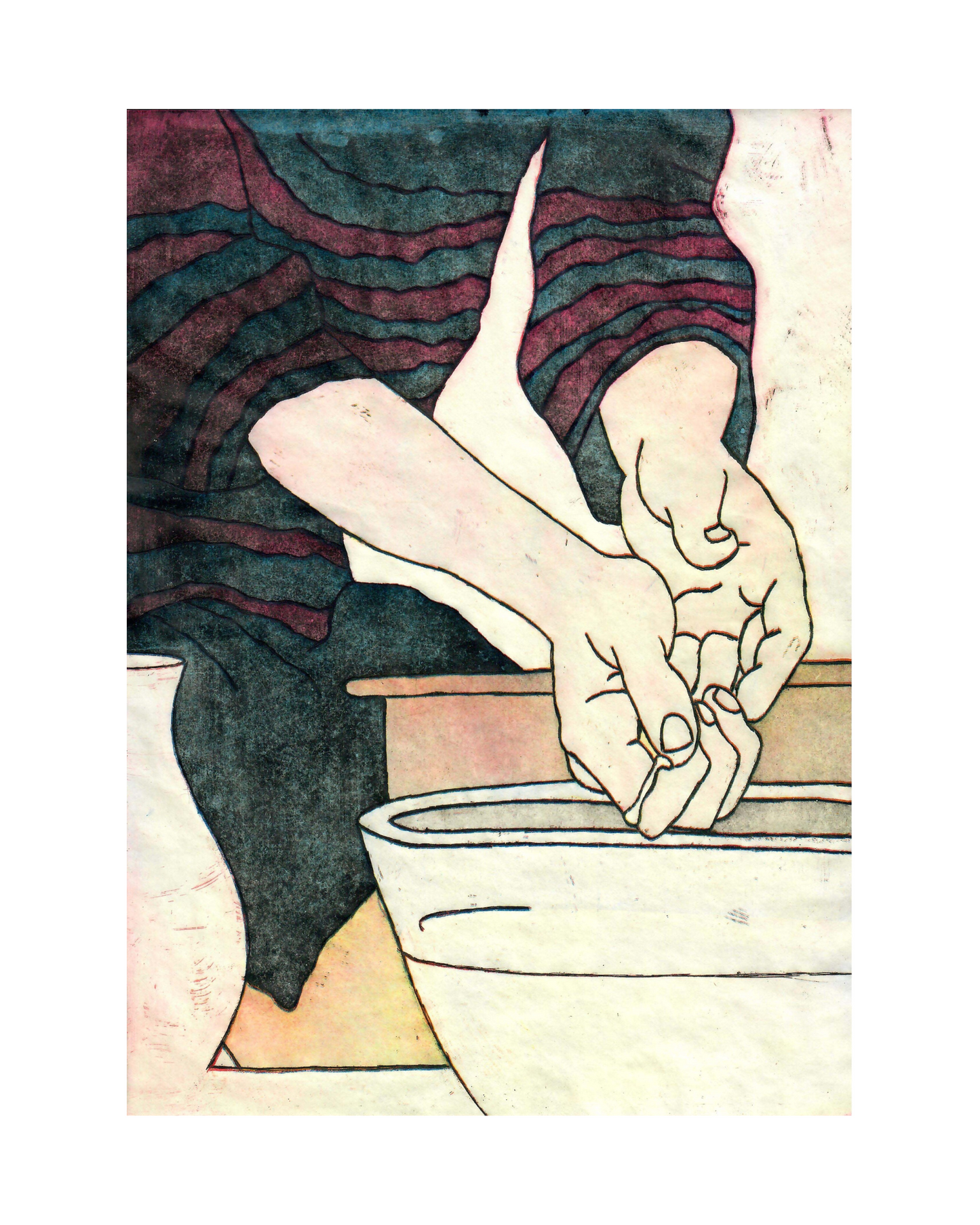 Potter's Hands Print