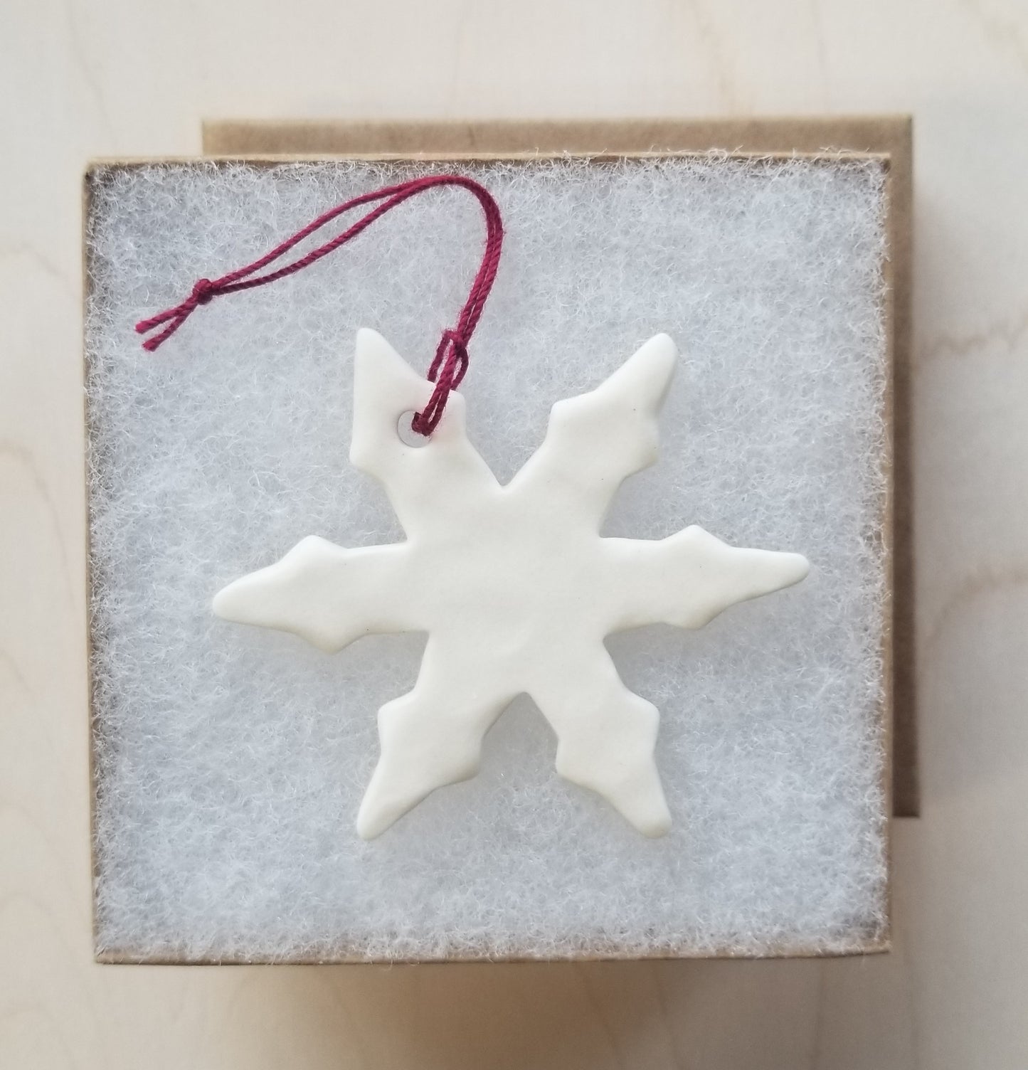 Pinched Snowflake Ornament