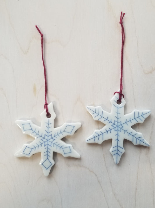 Blue Snowflake Ornament