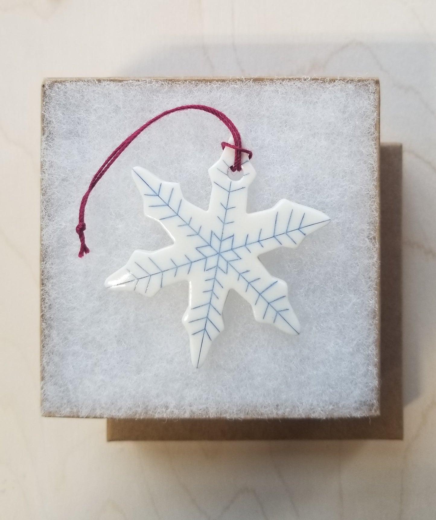 Blue Snowflake Ornament