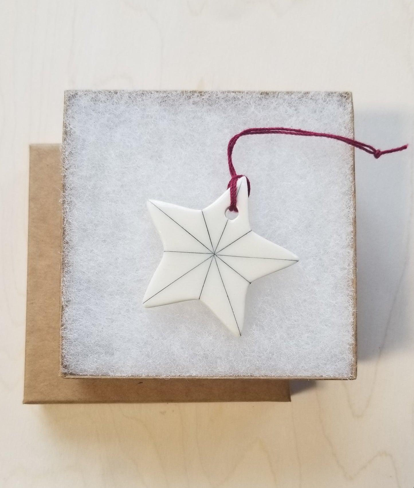 Porcelain Star Ornaments