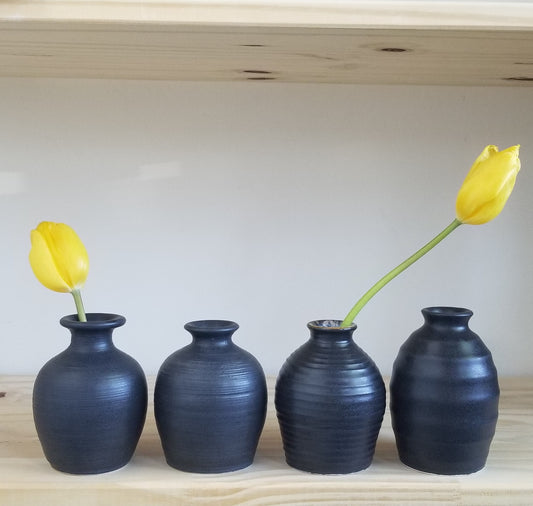 Bud Vases ~ Charcoal