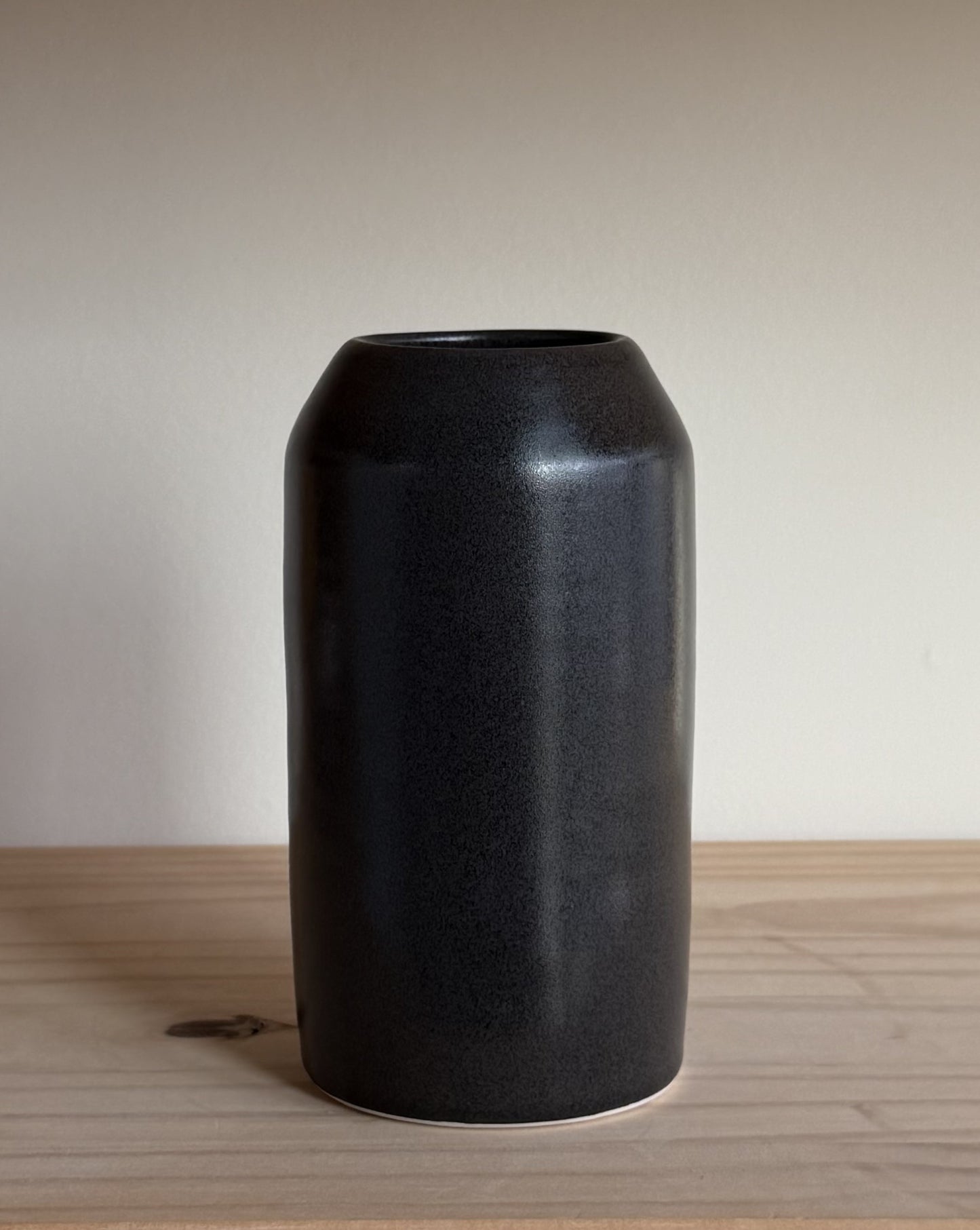 Column Vase in Charcoal