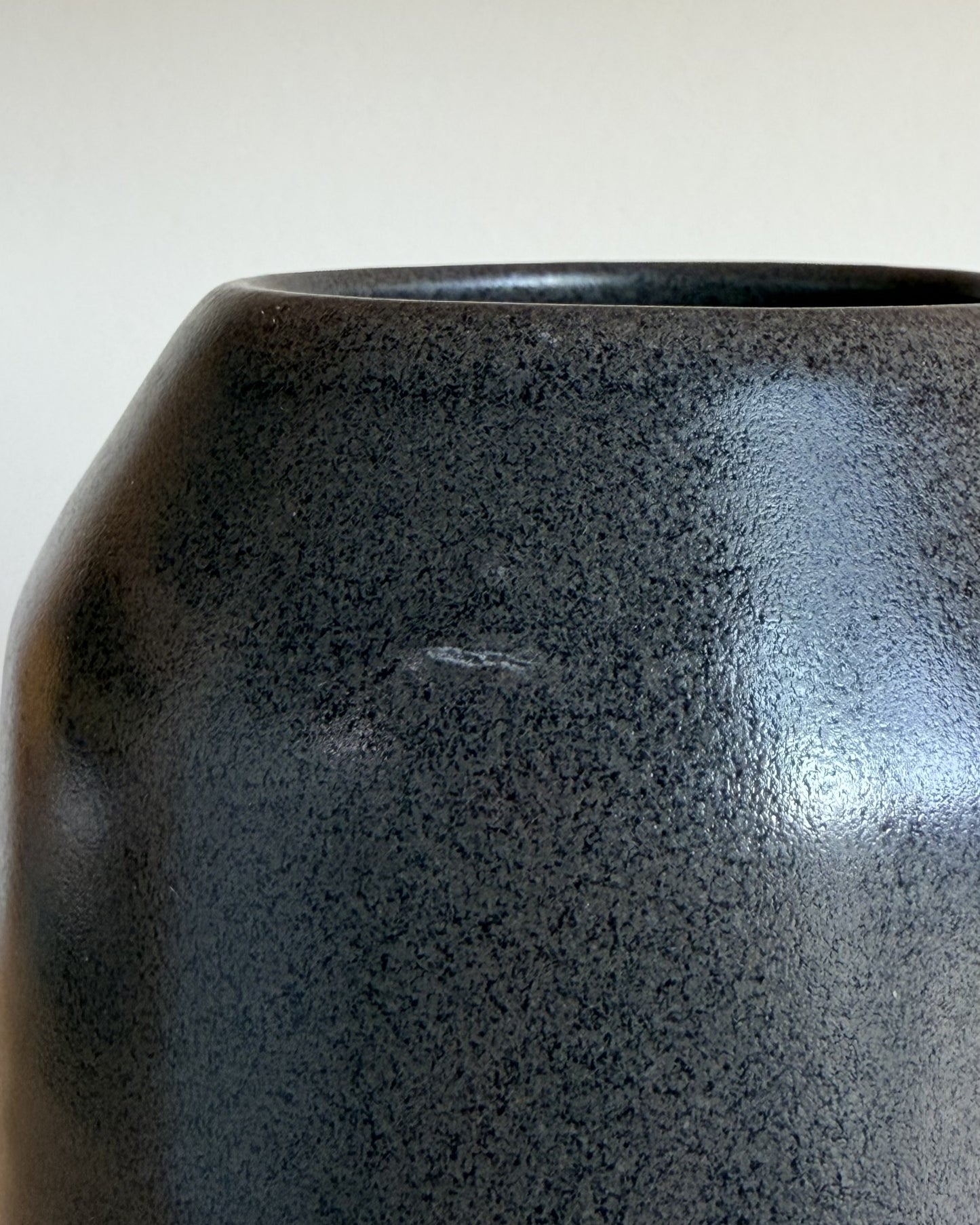 Column Vase in Charcoal