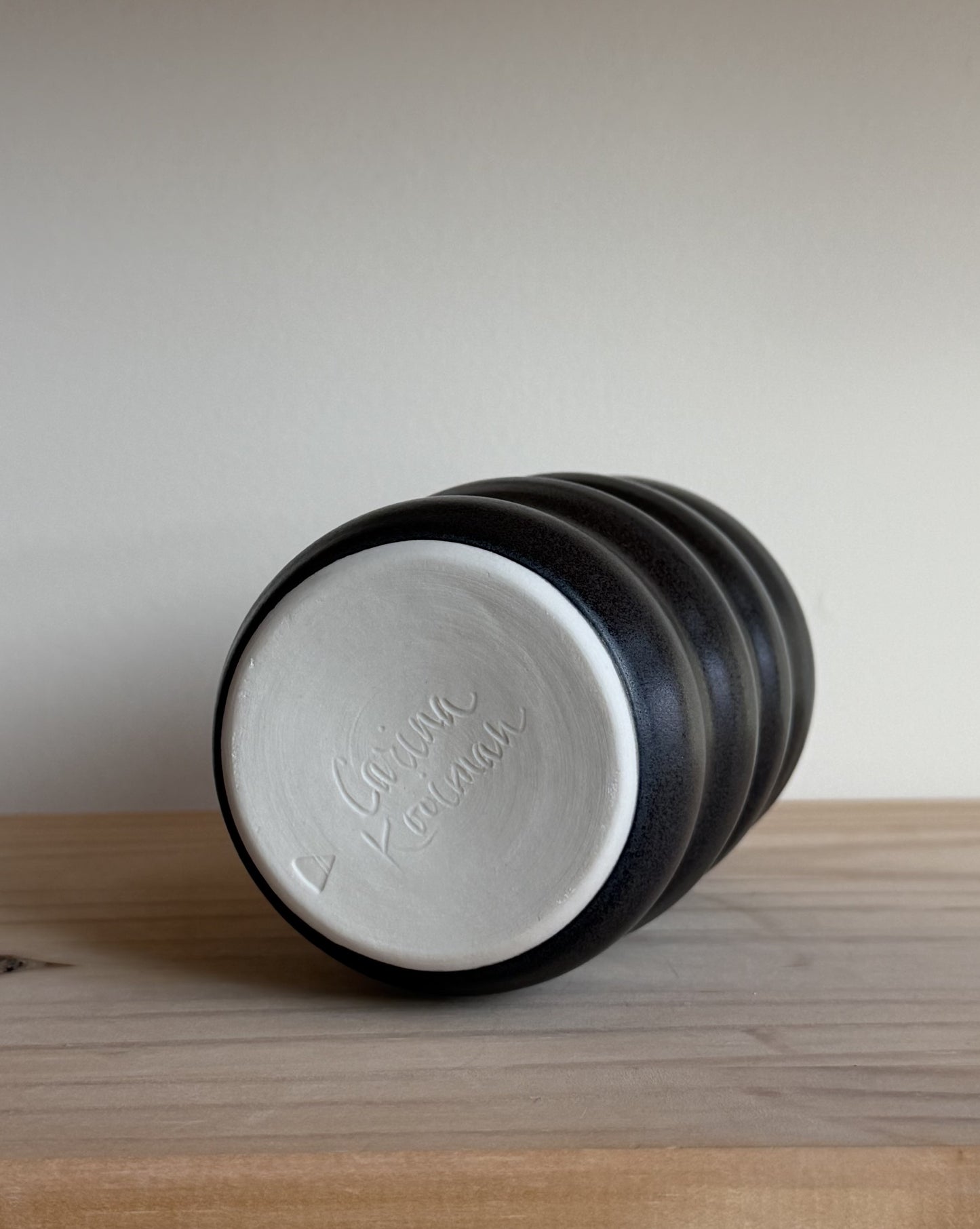 Bubble Vase with Yellow Gold Heart Accent