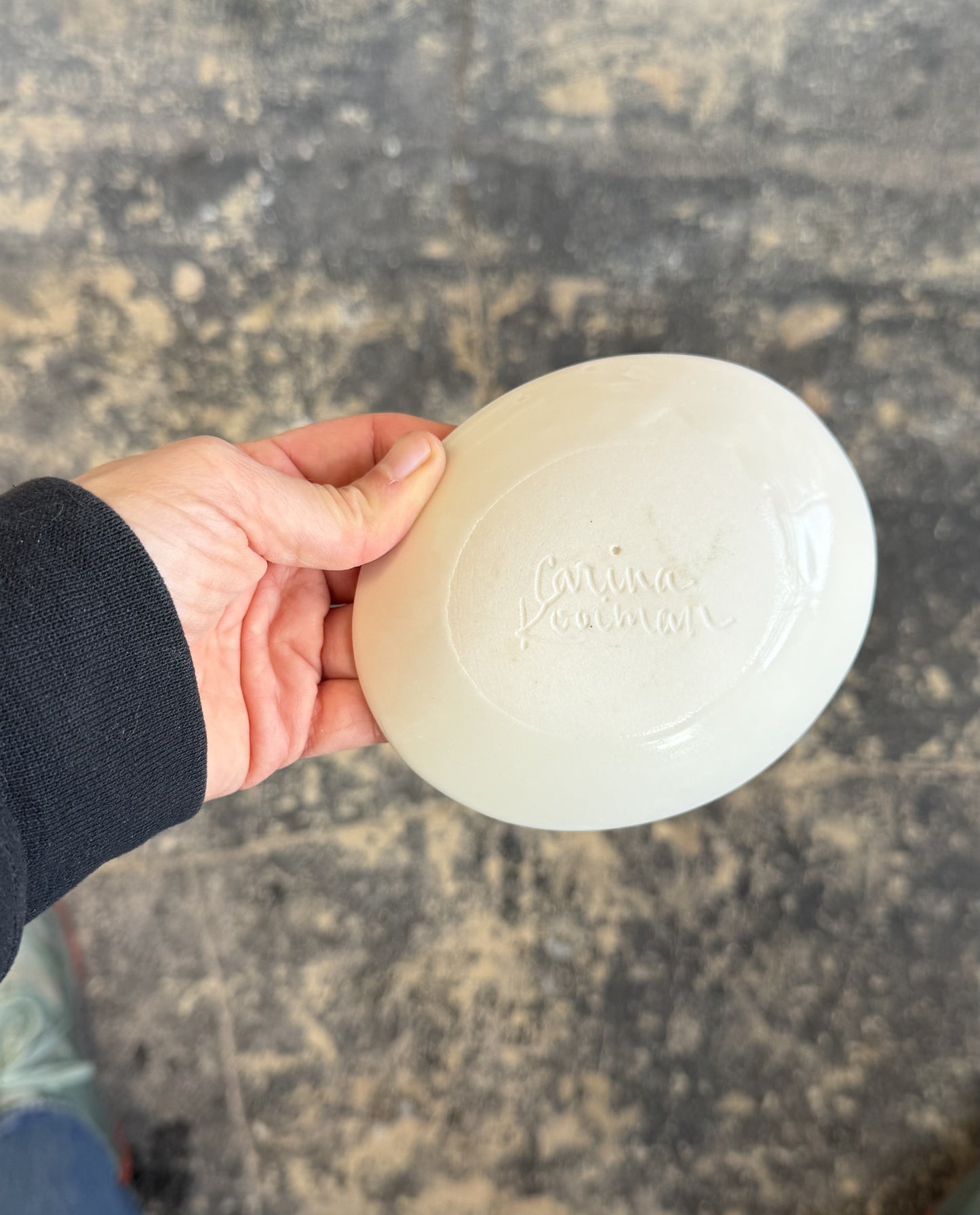 Trinket Dish with Rain Cloud Motif