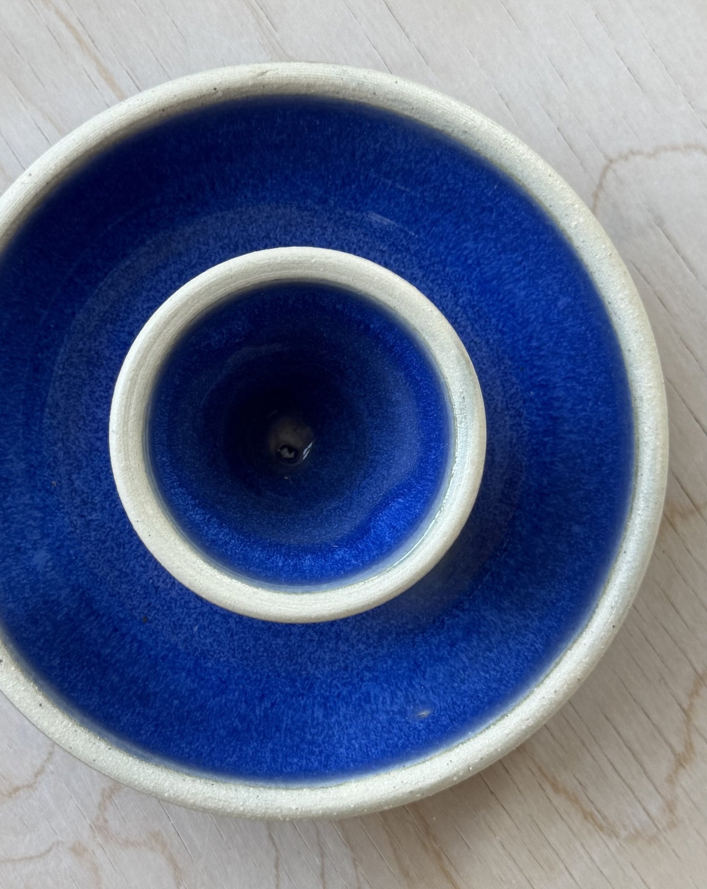 Candle Holder in Cobalt