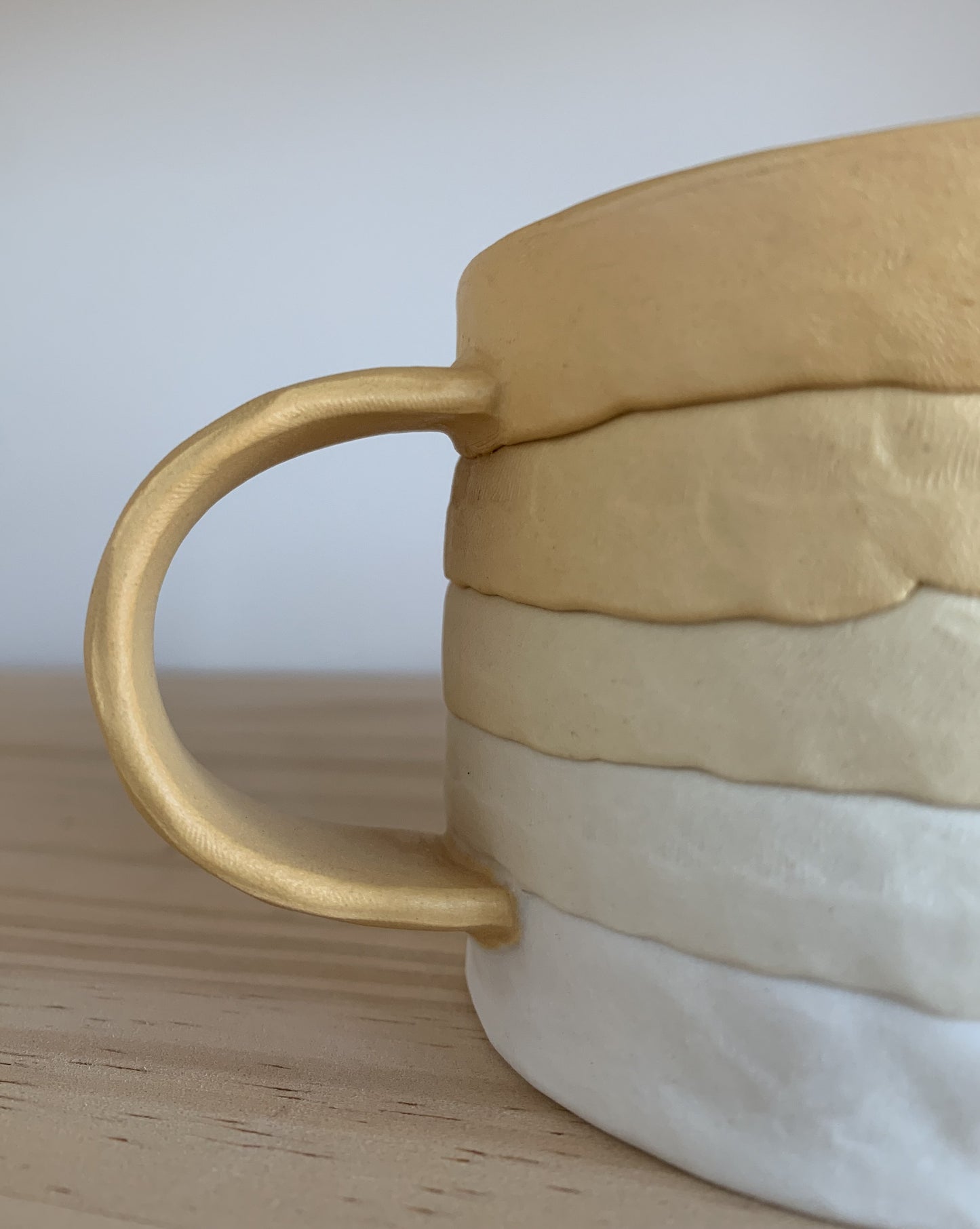 Yellow Coiled Mug