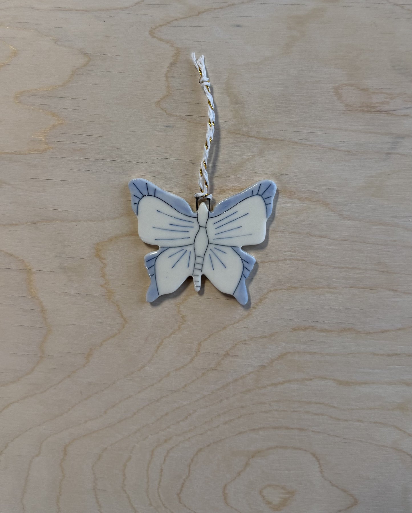 Blue Butterfly Ornament