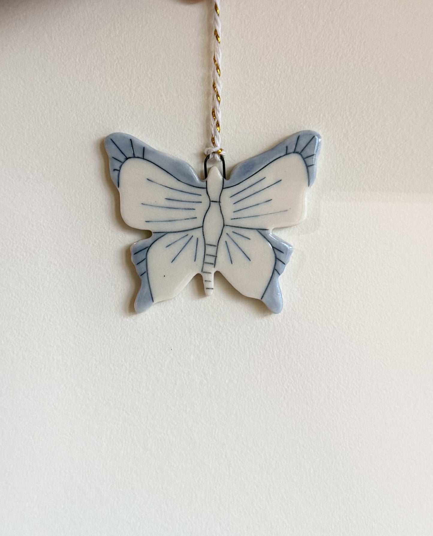 Blue Butterfly Ornament